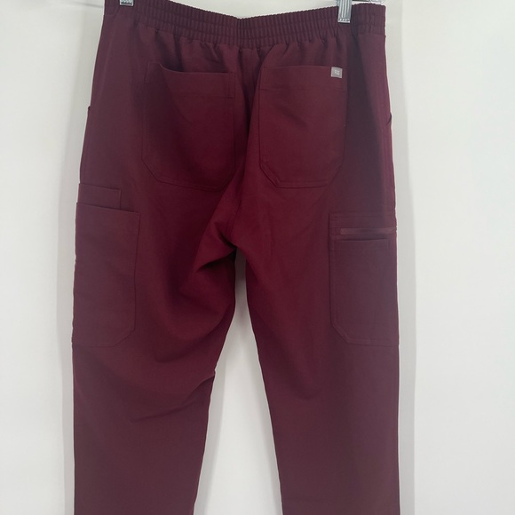 FIGS Technical Yola Skinny Scrub Pants Regular BURGANDY Women NEW Sz S tall - Picture 5 of 9